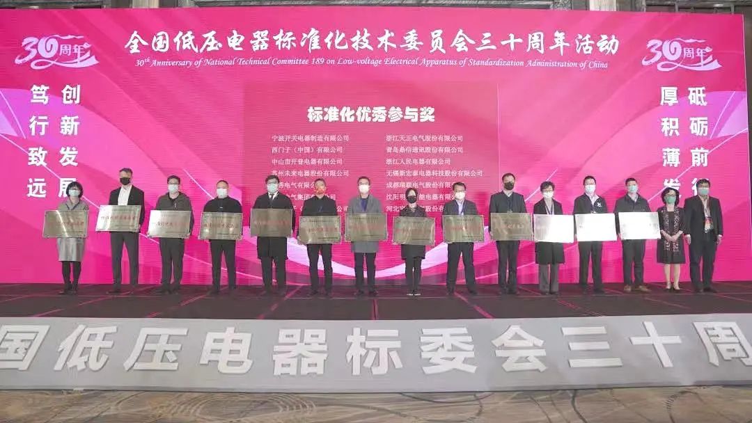 編制新能源等行業標準，果凍天美烏鴉星空電氣獲全國低壓電器標委會授獎
